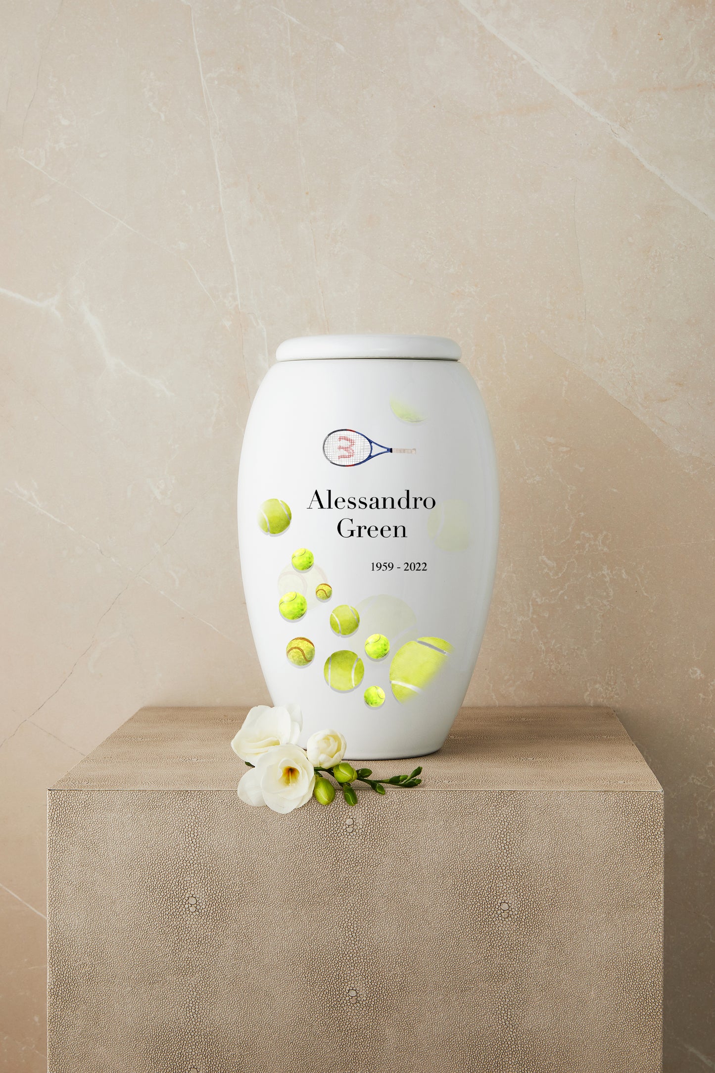 Tennis Player Cremation Urn
