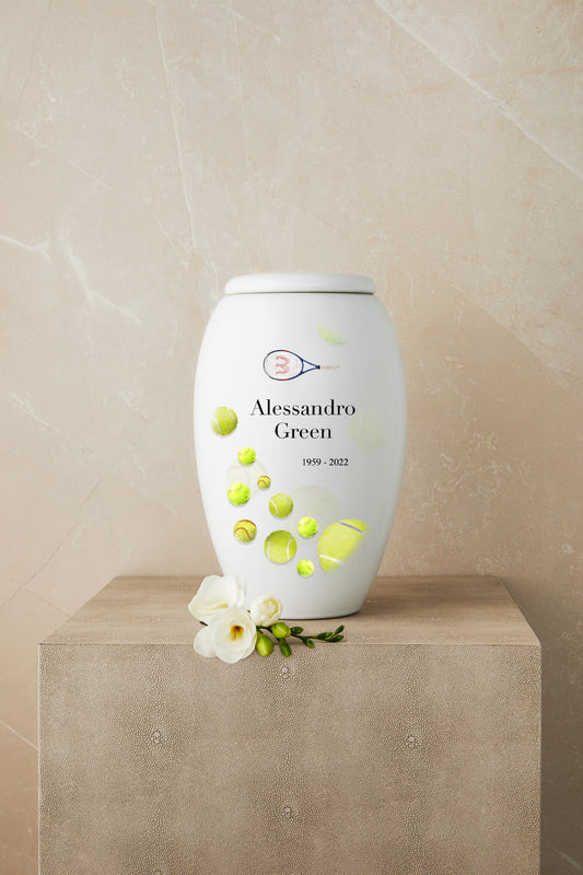 Tennis Player Cremation Urn