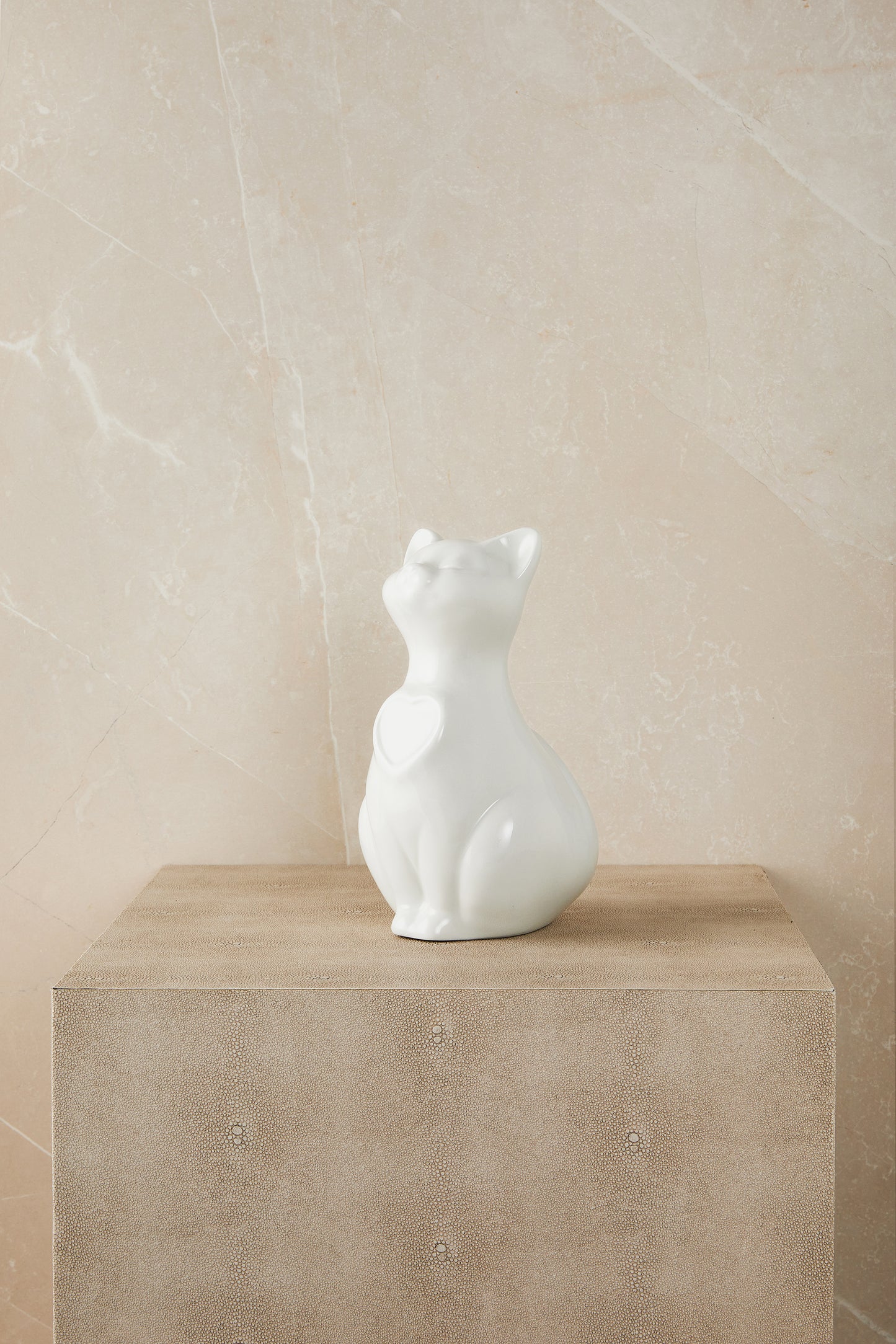 White Cat - Cremation Urn