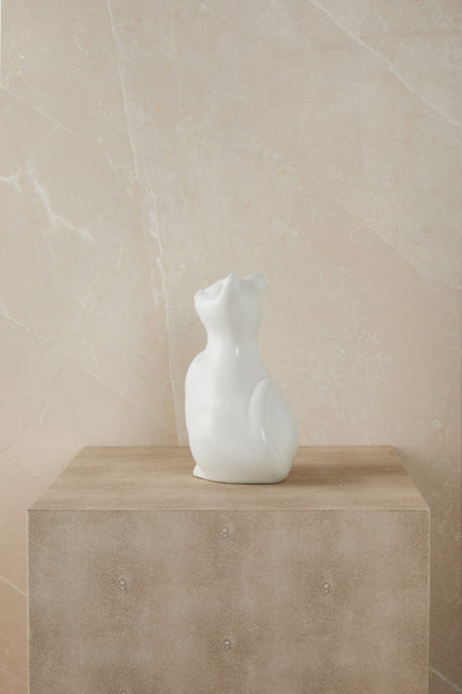 White Cat - Cremation Urn