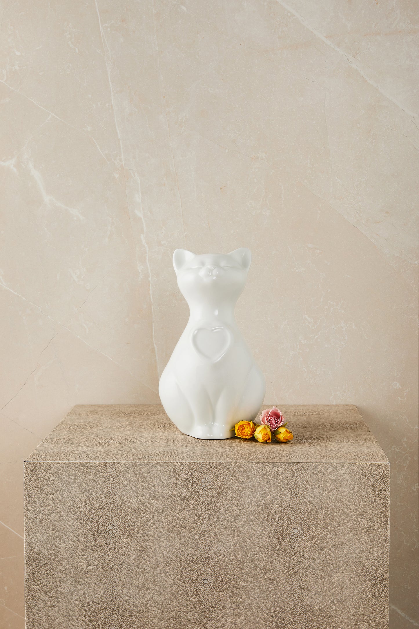 White Cat - Cremation Urn