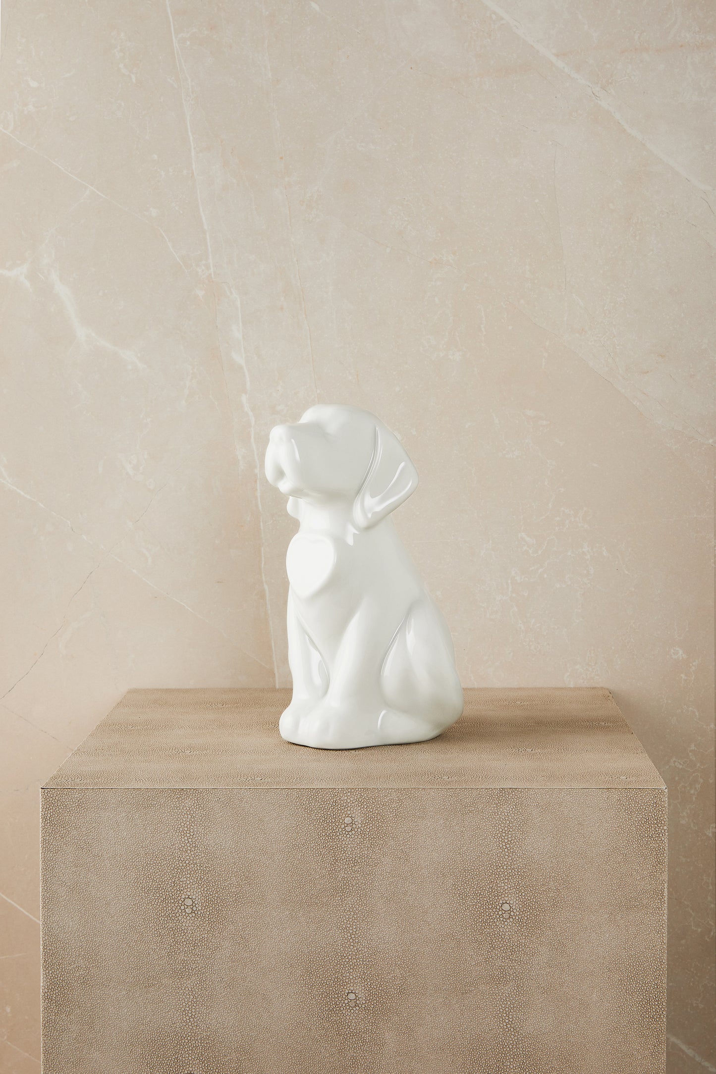 White Dog - Cremation Urn