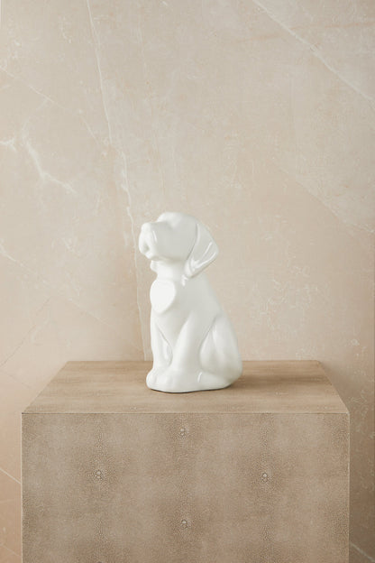 Personalized White Dog- Cremation Urn