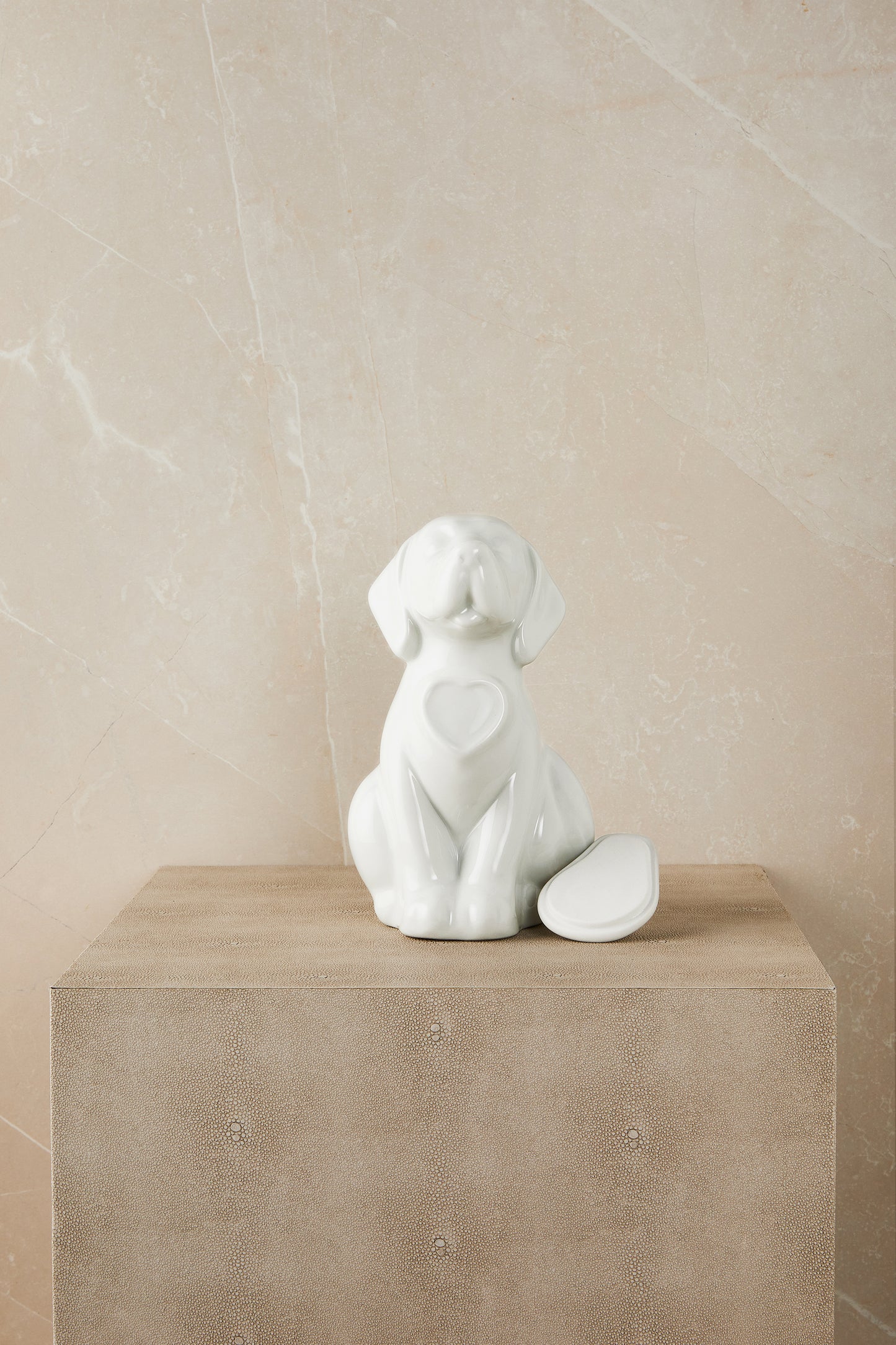 White Dog - Cremation Urn